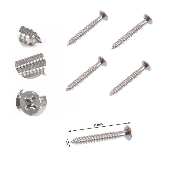 Lind Kitchen 2-Pack M5 Ceiling & Wall Mount Hanging Hardware Fitting Set 304 Stainless Steel Heavy Duty Strip Pad Eye Hook Plate + Snap Hook for Yoga Hammock Swing Marine Boat Application - Image 2